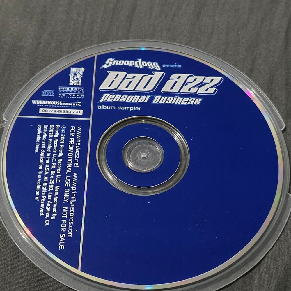 Vtg 2001 Bad Azz PERSONAL BUSINESS PROMO SAMPLER CD Hip Hop Rap